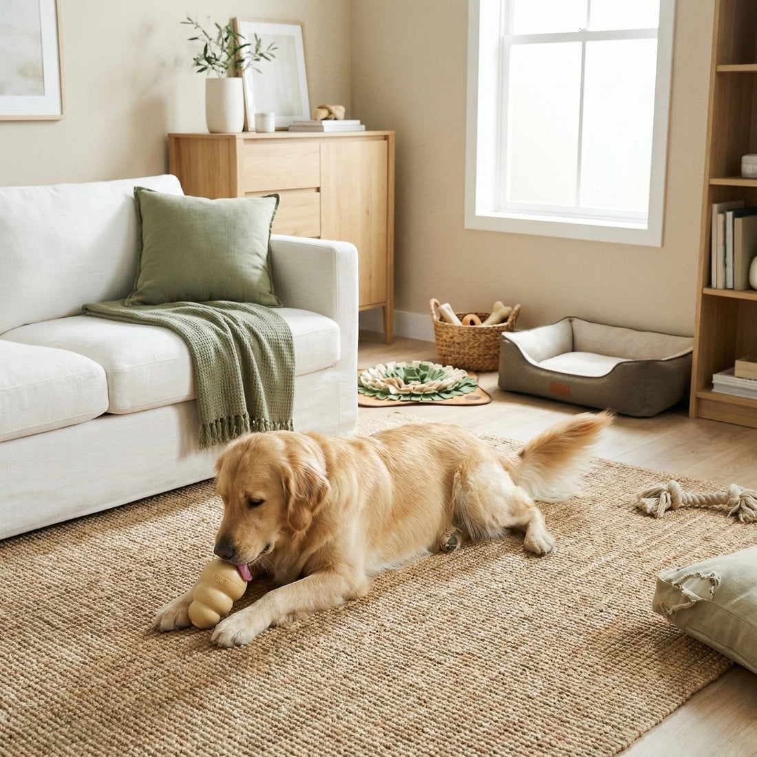 Pies sam w domu – jak pokonać nudę i uratować mieszkanie przed zniszczeniem?